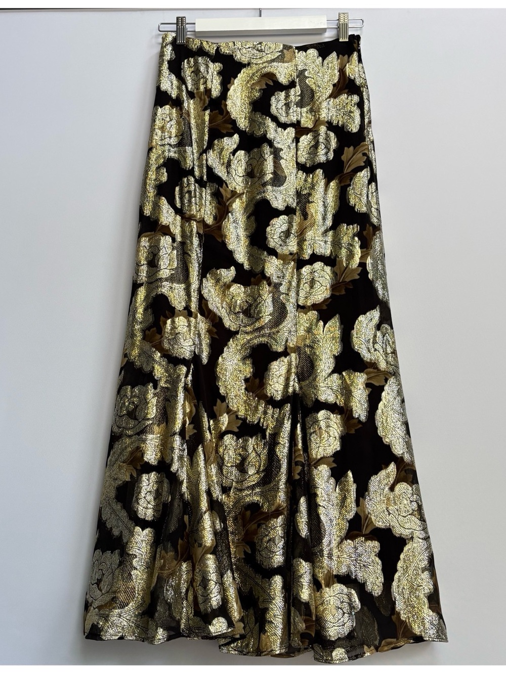 NWT Farm Rio Jacquard Lurex Slip Maxi Skirt, S - Picture 7 of 12